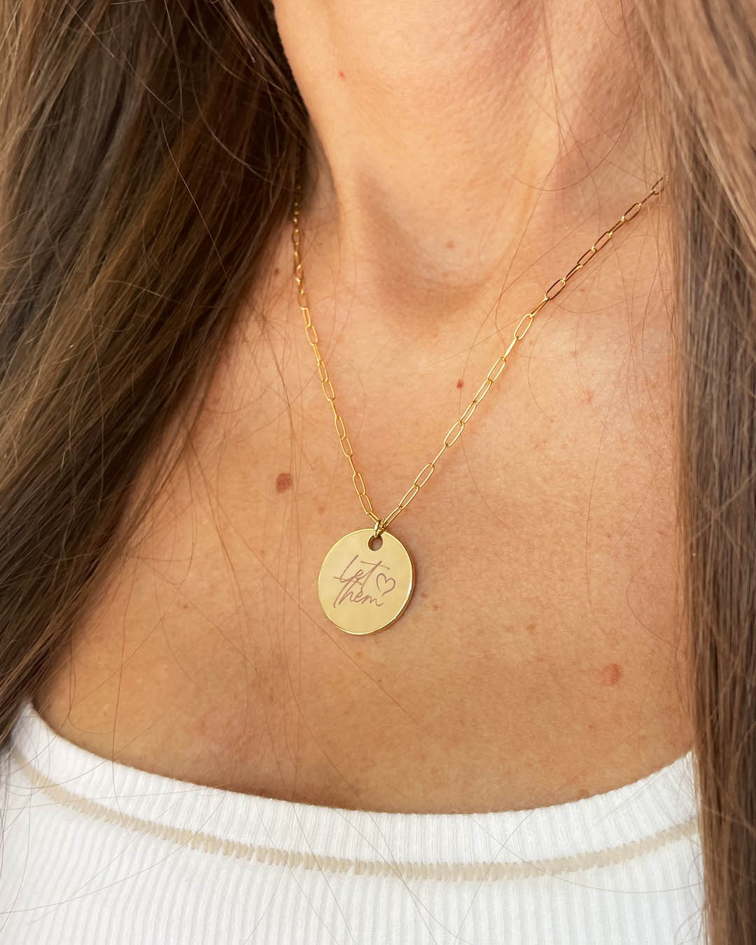 Let Them Necklace (Gold)