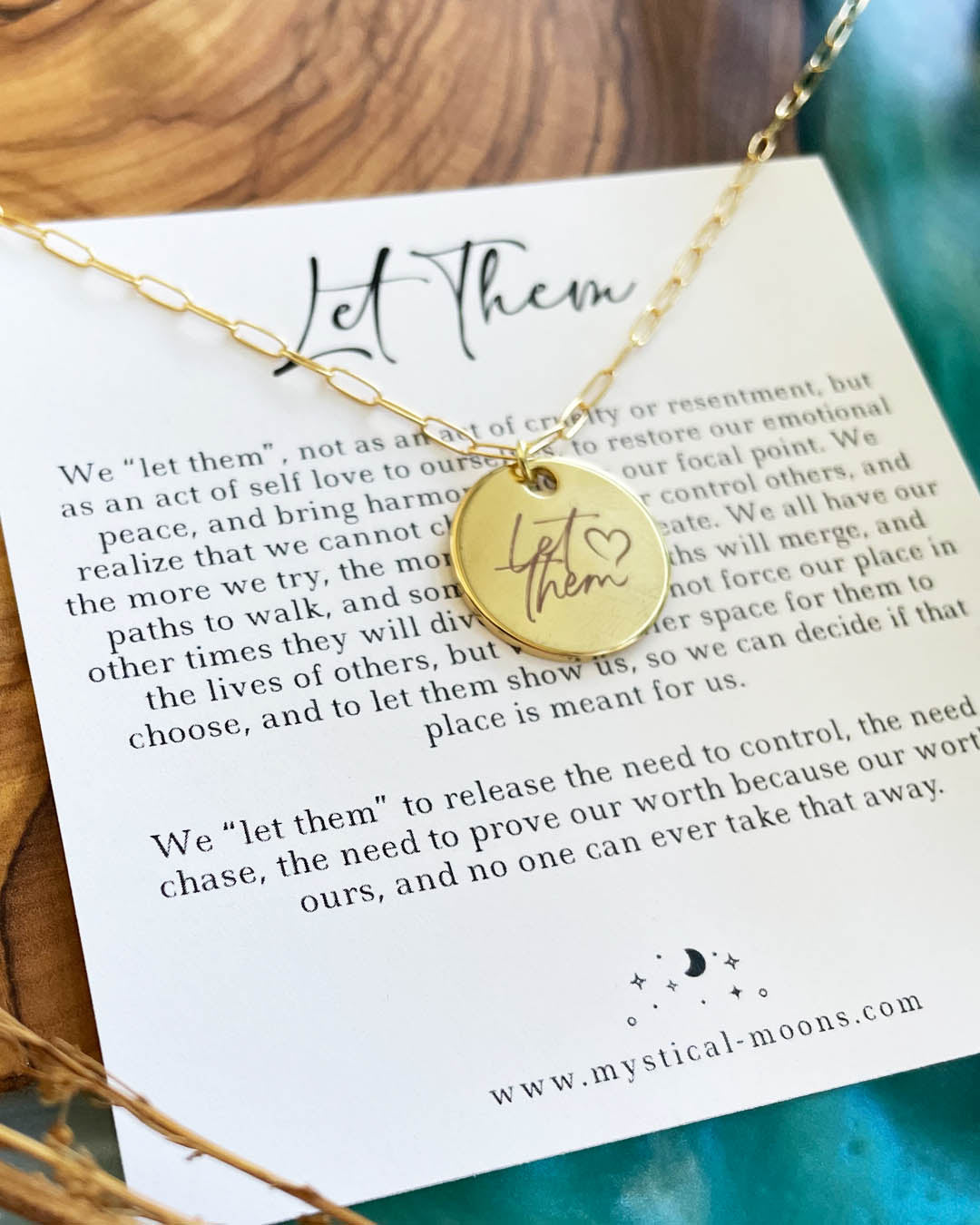 Let Them Necklace (Gold)