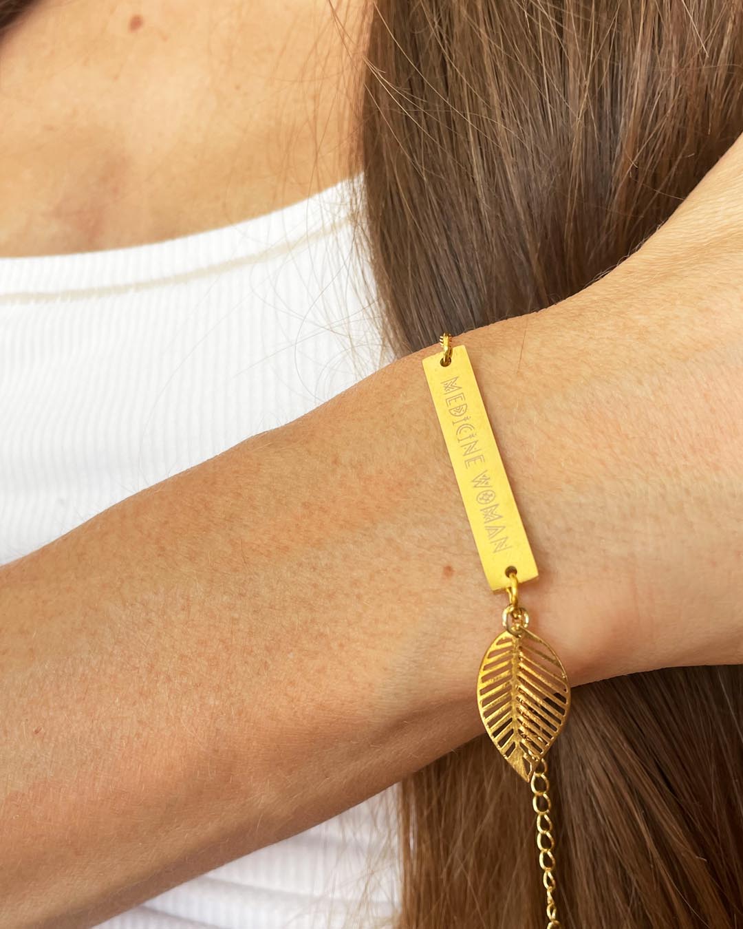 Medicine Woman Gold Leaf Bracelet