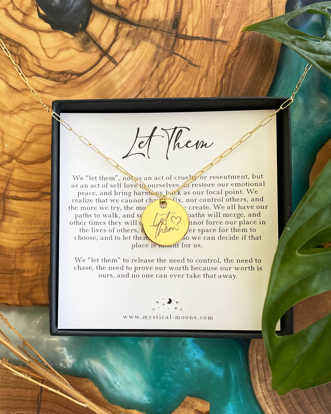 Let Them Necklace (Gold)