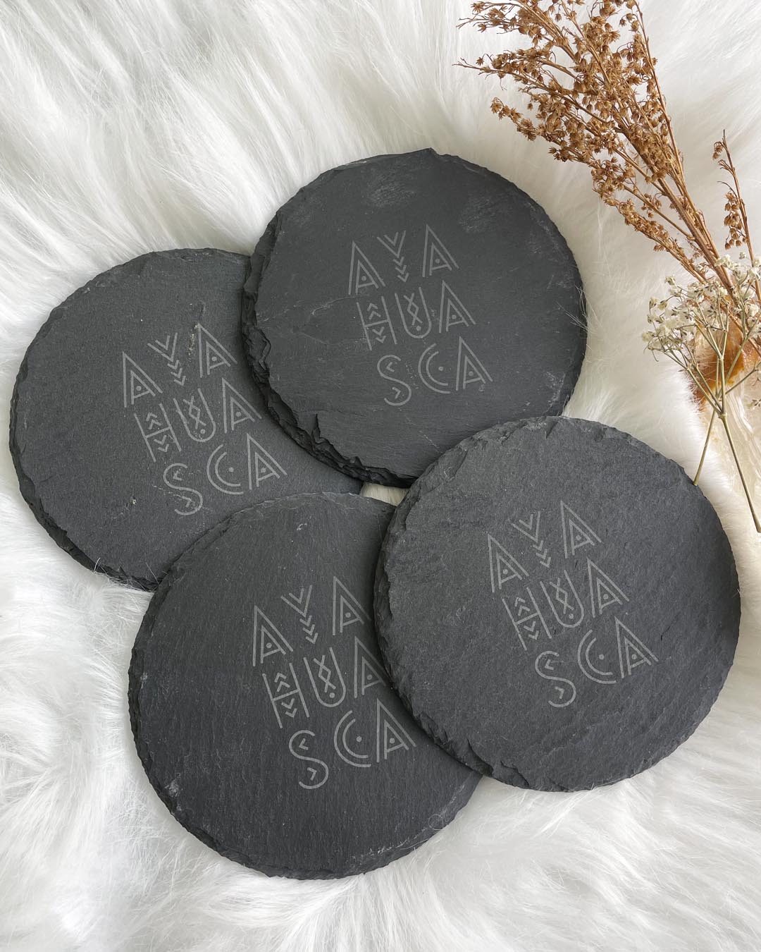 Ayahuasca Slate Coaster Set (4)