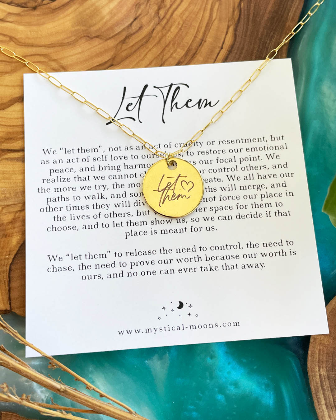 Let Them Necklace (Gold)