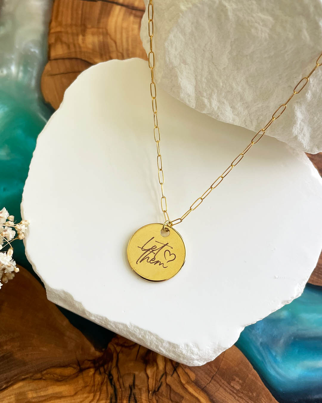 Let Them Necklace (Gold)
