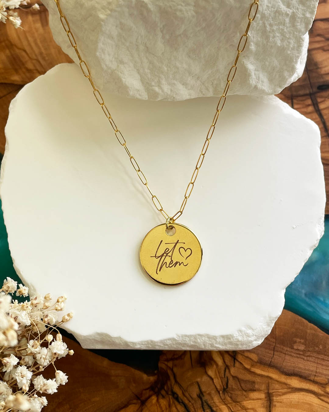 Let Them Necklace (Gold)
