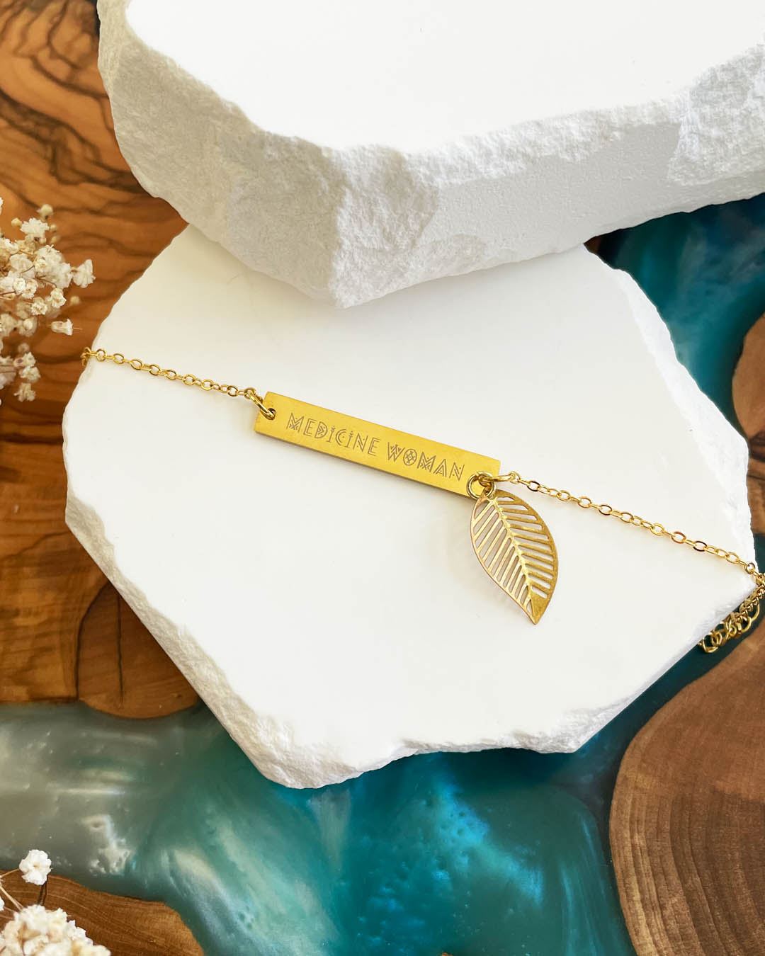 Medicine Woman Gold Leaf Bracelet