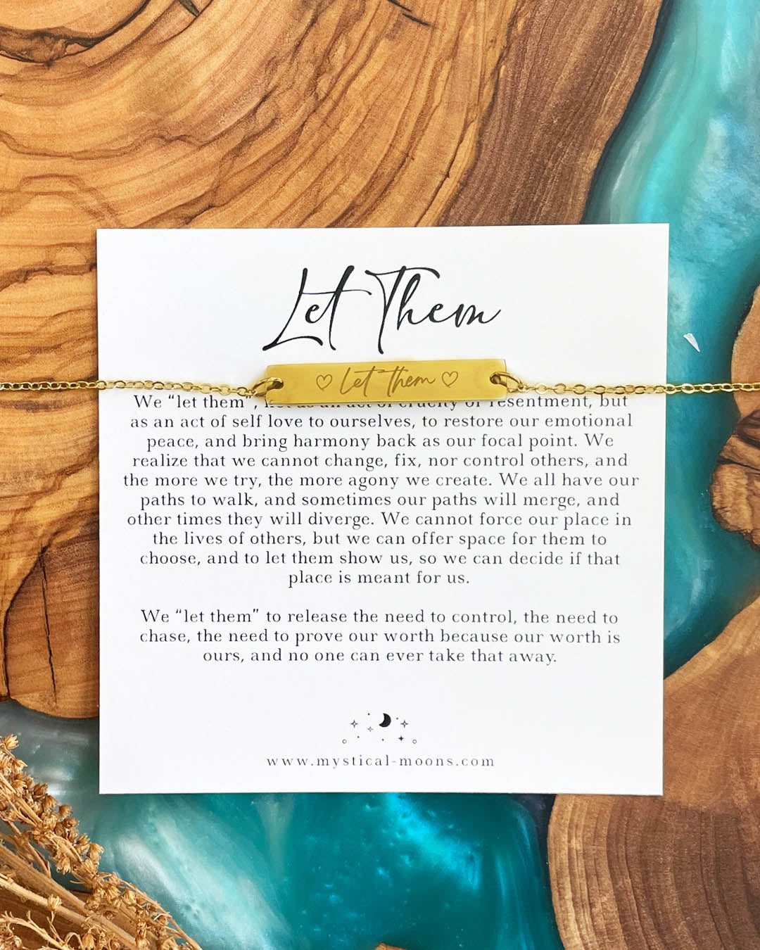 Let Them Bracelet (Gold)