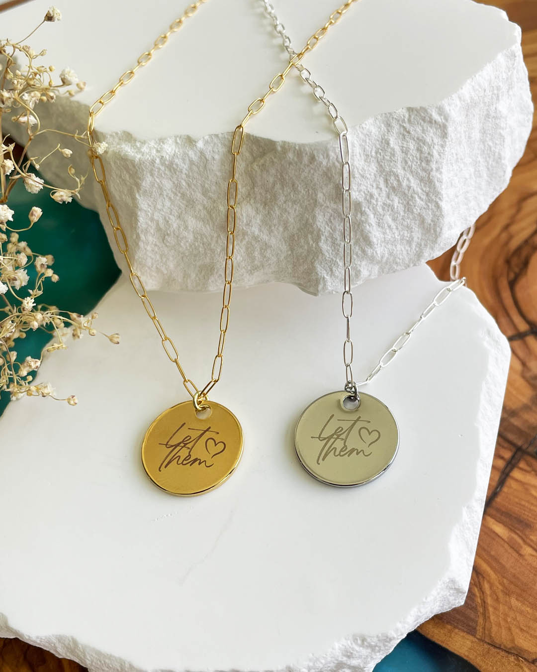 Let Them Necklace (Gold)