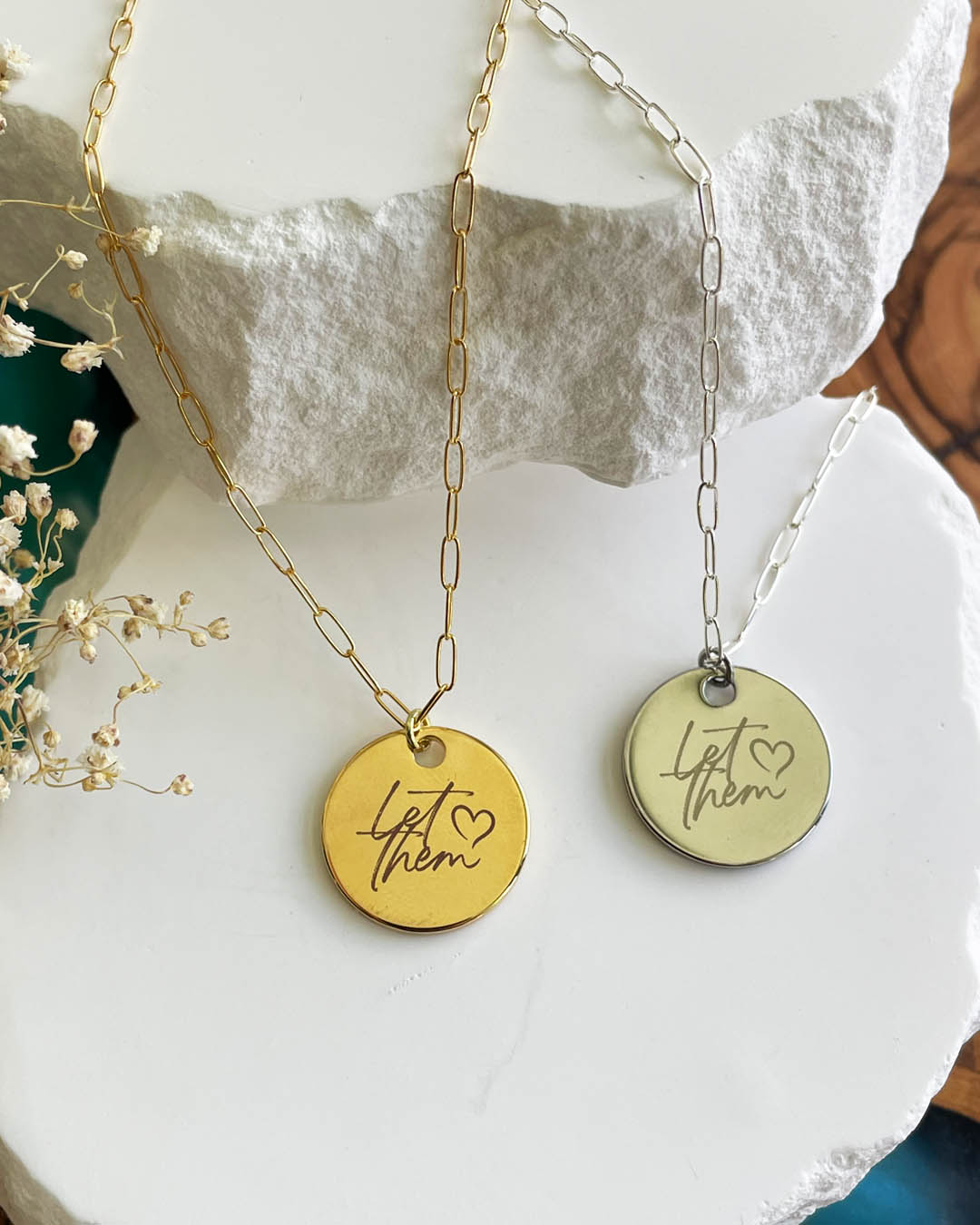 Let Them Necklace (Gold)