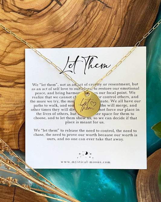 Let Them Necklace (Gold)