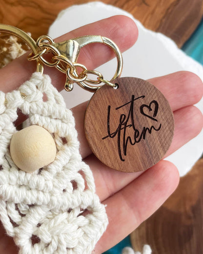 Let Them Tassel Keychain