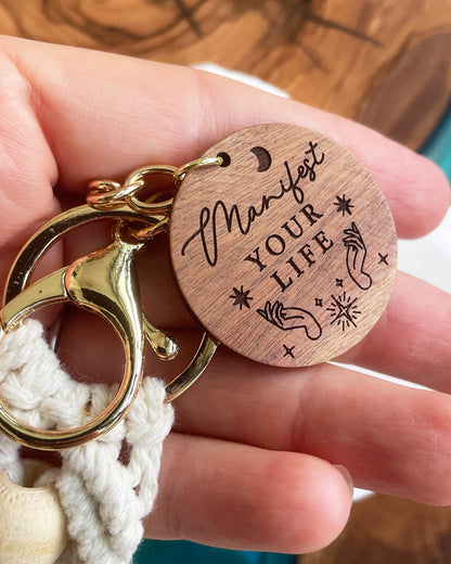 Manifest Your Life Tassel Keychain
