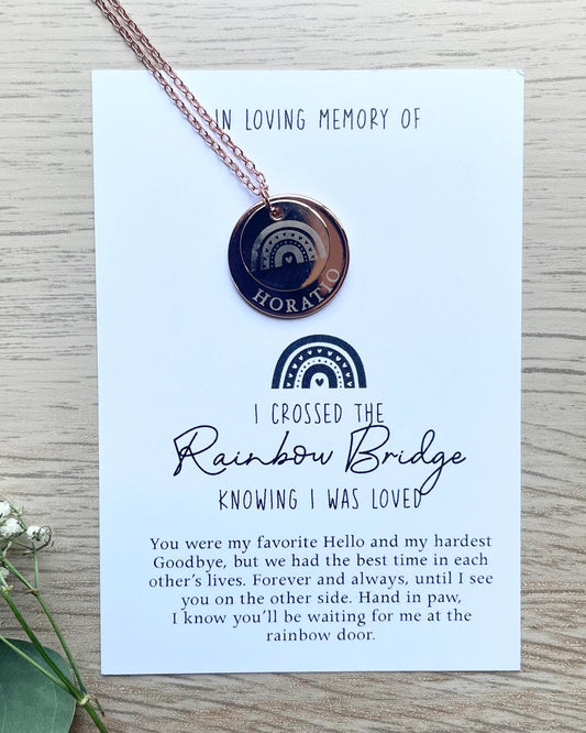 Personalized Pet Memorial Layered Necklace