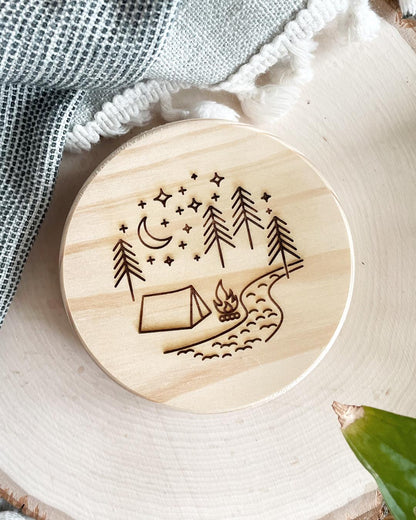 Go Where You Feel Most Alive Wood Coaster Set