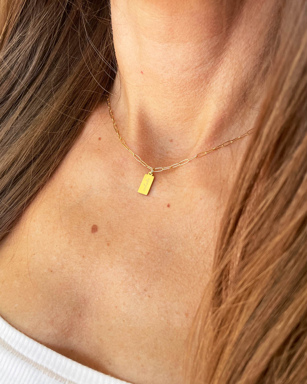 Inhale/Exhale Necklace (Gold)