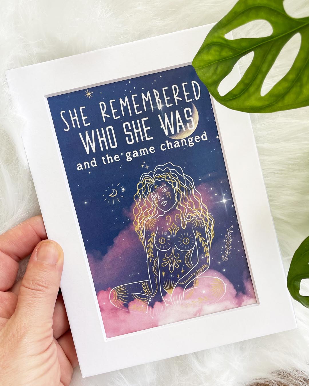 She Remembered Art Print