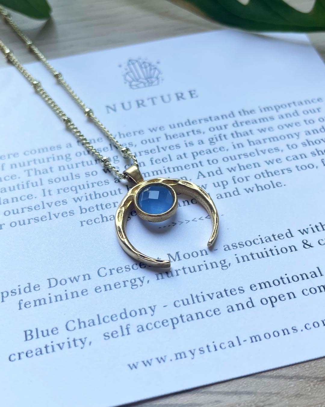 Nurture Blue Chalcedony Necklace