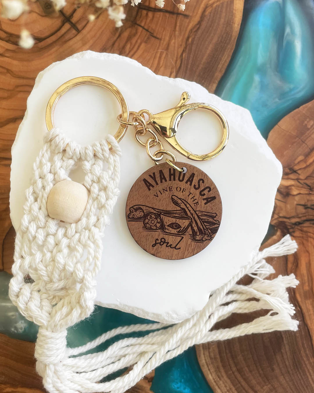 Ayahuasca: Vine of the Soul Tassel Keychain