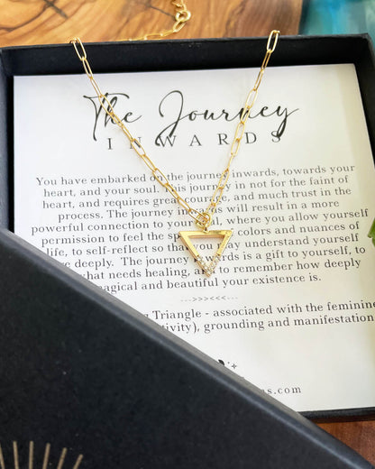 The Journey Inwards Necklace (Gold)