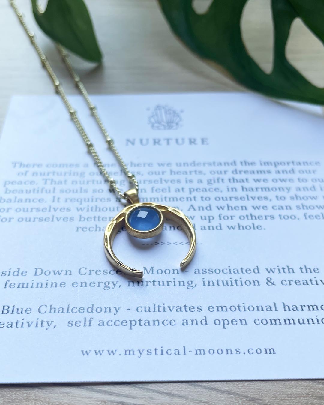 Nurture Blue Chalcedony Necklace