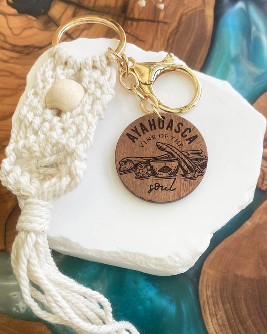 Ayahuasca: Vine of the Soul Tassel Keychain