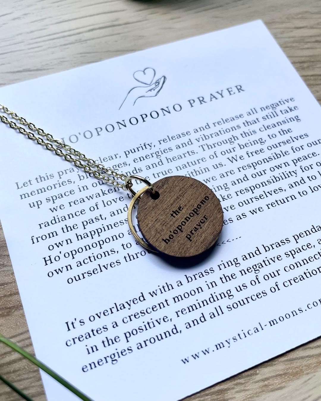 Ho'oponopono Prayer Necklace