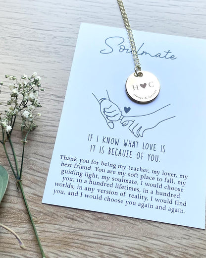 Personalized SoulMate Initials Necklace