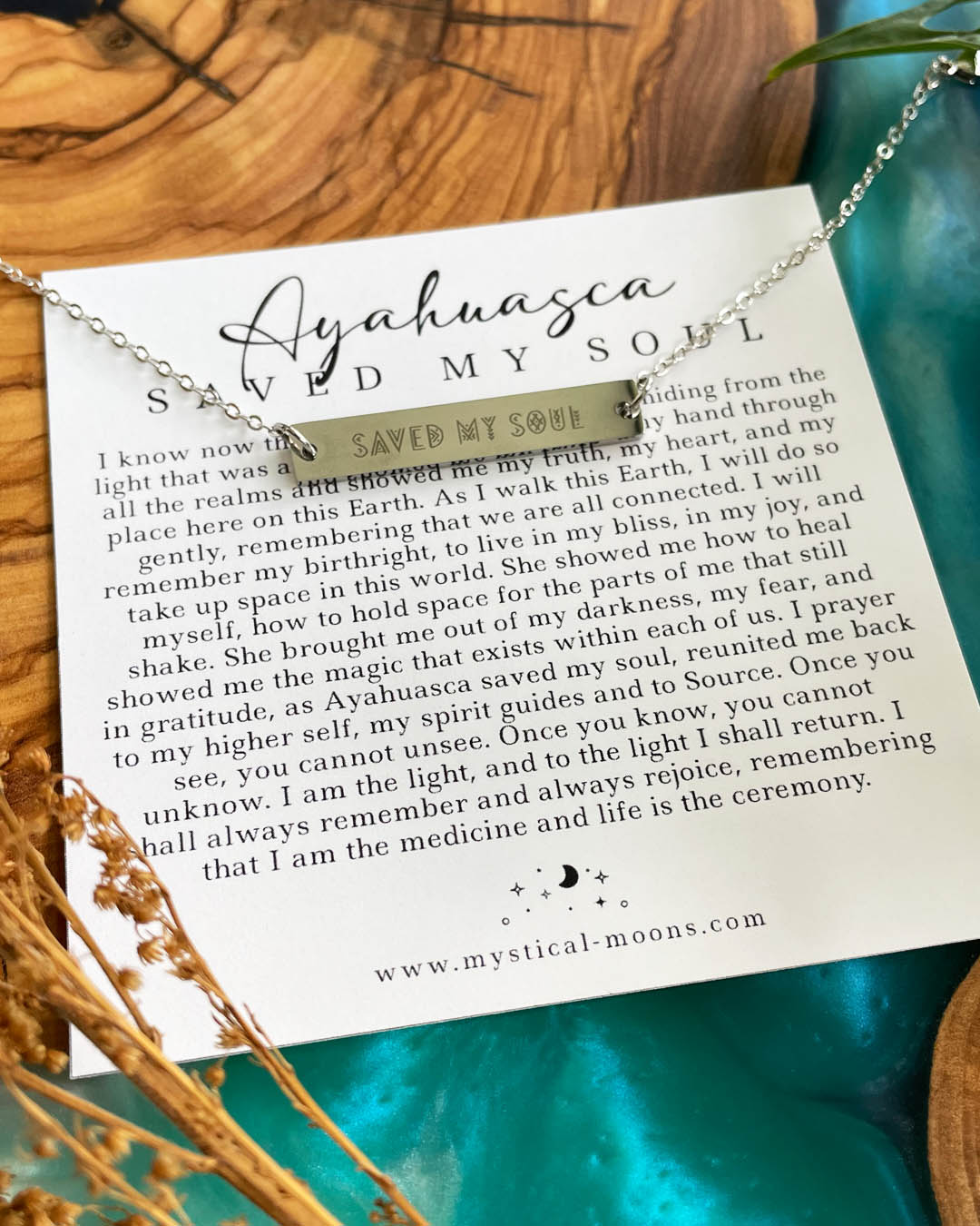 Ayahuasca Saved My Soul Bracelet (Silver)