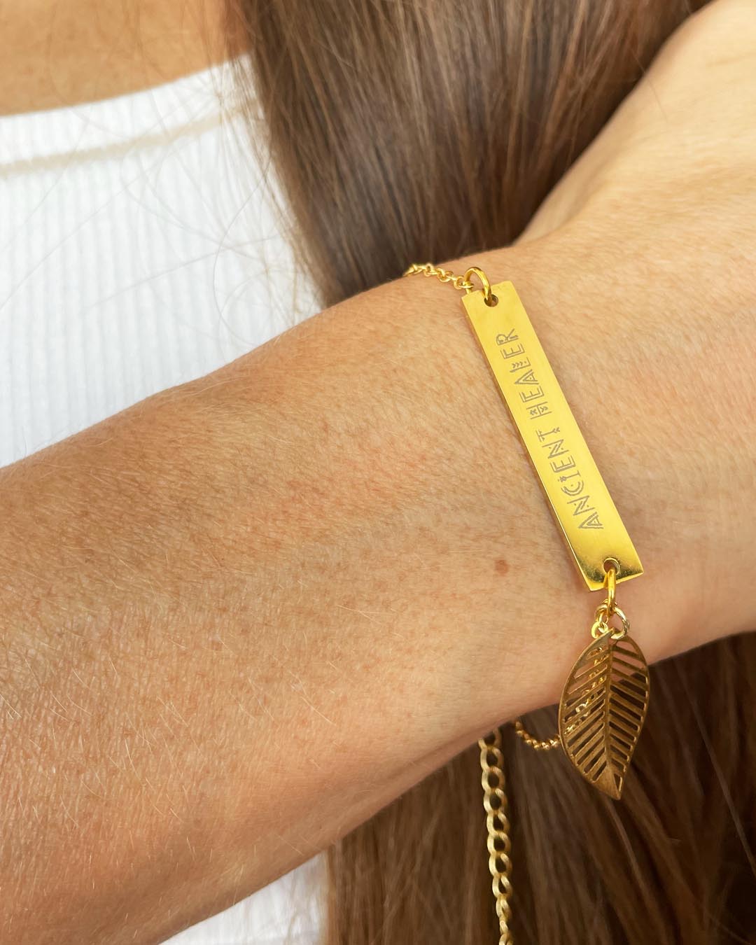 Medicine Woman Gold Leaf Bracelet