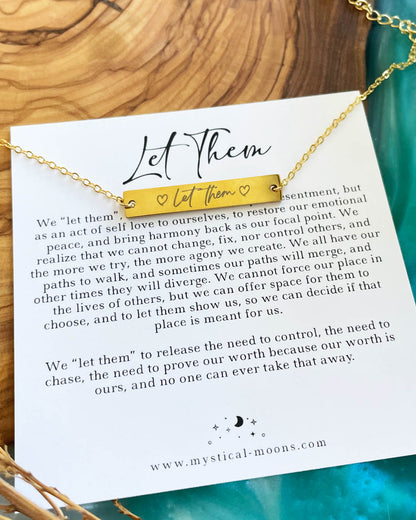 Let Them Bracelet (Gold)