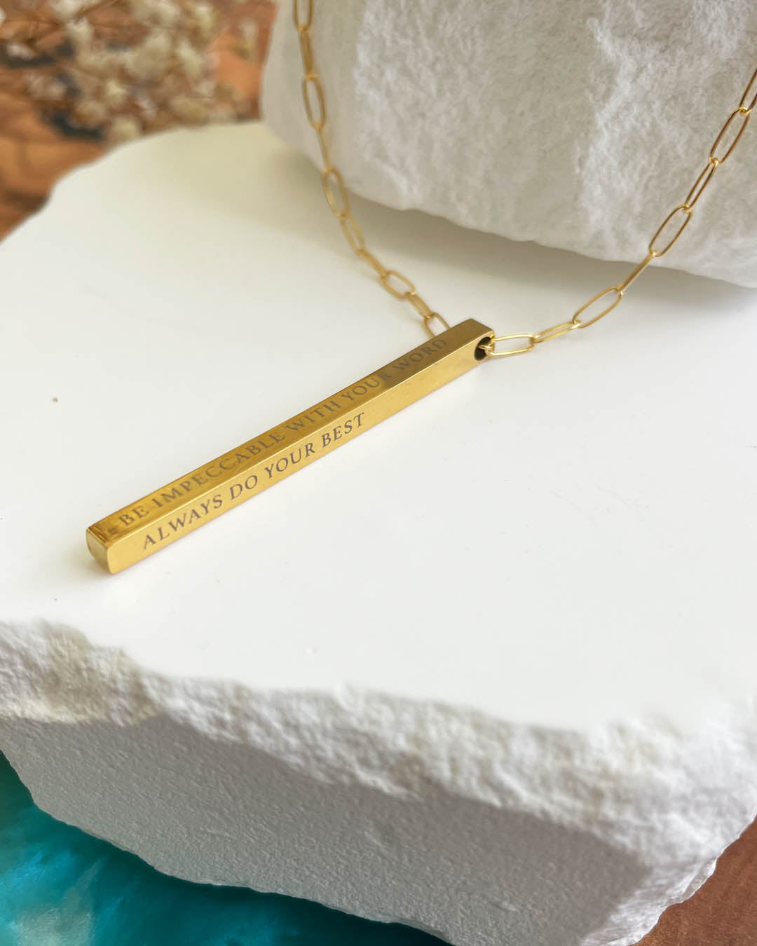 The Four Agreements Necklace | Gold (Women)