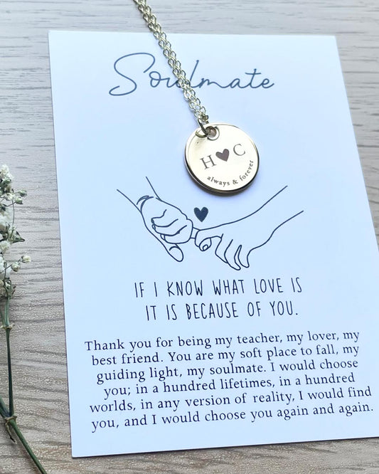 Personalized SoulMate Initials Necklace