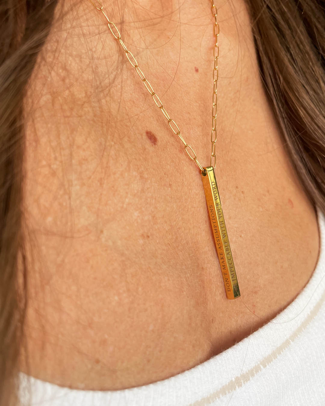 The Four Agreements Necklace | Gold (Women)