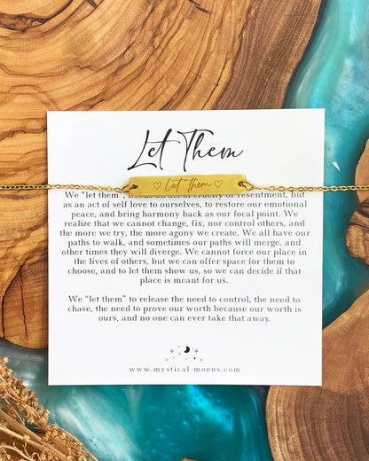Let Them Bracelet (Gold)